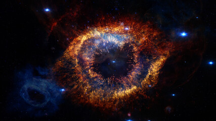 helix nebula - god's eye. elements of this image furnished by nasa