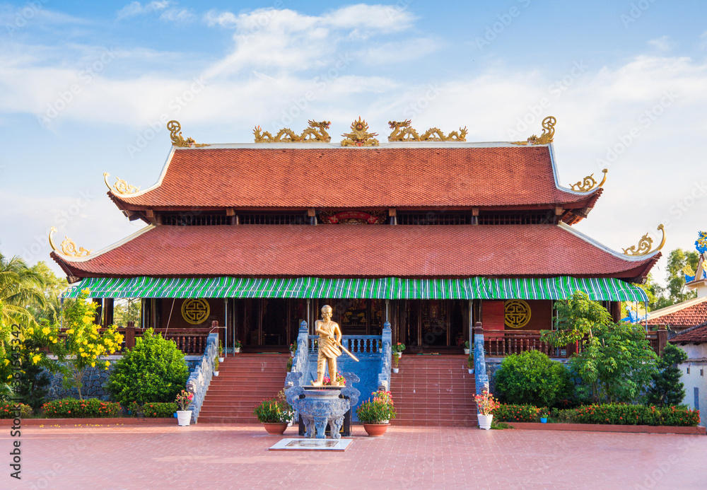 Nguyen Trung Truc Temple Architecture In Phu Quoc Island Vietnam 