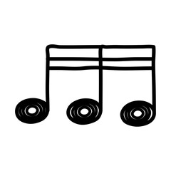 Poster - music note line style icon