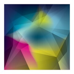 Canvas Print - Abstract faceted background