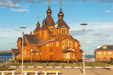 Orthodox Cathedral of the Holy Trinity, Siberian city Anadyr, Chukotka Province, Russian Far East