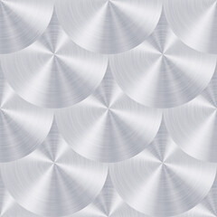 Circular brushed metal. Seamless background. Pattern, texture.