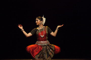 Wall Mural - A highly talented odissi dancer