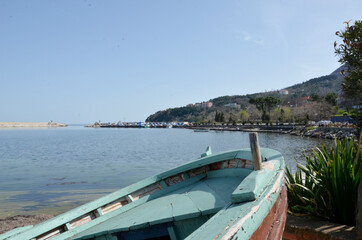 Naklejka na meble boats on the balcksea