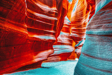 Wall Mural - Antelope Canyon is a slot canyon in the American Southwest.