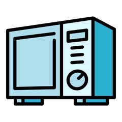 Poster - Office microwave icon. Outline office microwave vector icon for web design isolated on white background