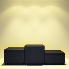 Wall Mural - 4K Product Showcase for compositing and commercial use. Box podium