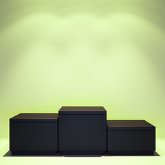 Wall Mural - 4K Product Showcase for compositing and commercial use. Box podium