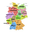 Detailed map of Germany