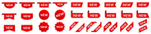 Tag New Set. New Label And Tag. Sticker With Word New. Vector