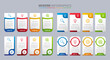 © Pure Imagination - Colorful timeline infographic template with 4 steps on gray background, vector illustration