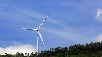 Wall Mural - wind turbine in the field 