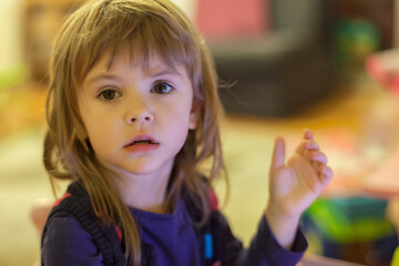 portrait of a little girl