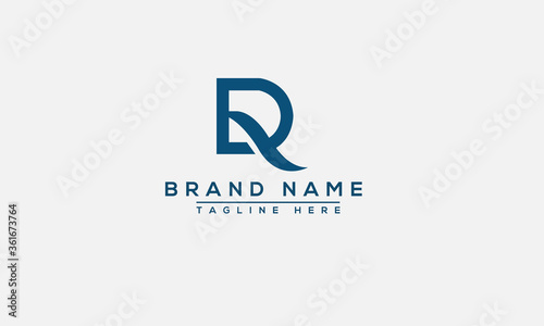 Fotomural DR, RD Logo Design Template Vector Graphic Branding Element.