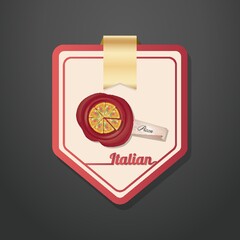 Wall Mural - Italian food labels