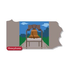 Sticker - Pennsylvania state map