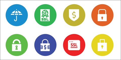 Poster - encryption icon set