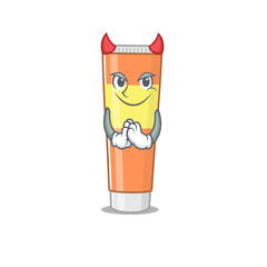 Sticker - Toothpaste clothed as devil cartoon character design on Halloween night