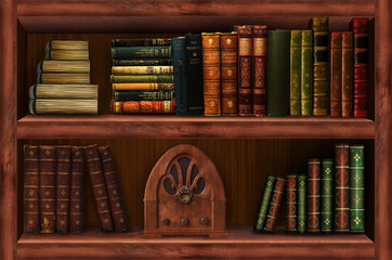 Wall Mural - Bookcase, bookshelf	
