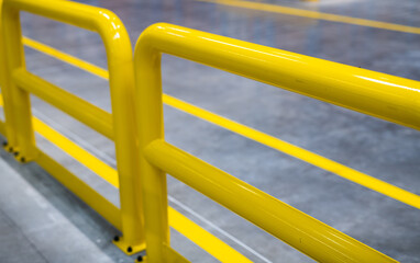 Wall Mural - yellow industrial barriers - safety in industry