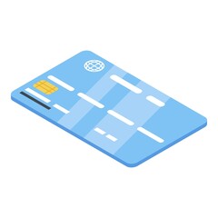 Poster - Fraud credit card icon. Isometric of fraud credit card vector icon for web design isolated on white background
