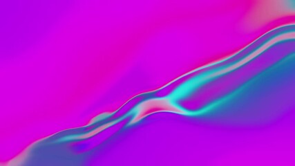 Poster - Looped animation. Abstract colorful wavy background in bright violet, red and blue colors. Modern colorful wallpaper. 3d rendering.