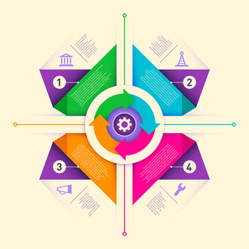 Info graphic design elements in color. Vector illustration.