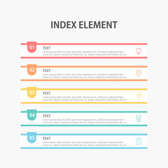 Presentation business infographics template. Vector illustration.
