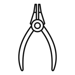 Wall Mural - Piercing pliers icon. Outline piercing pliers vector icon for web design isolated on white background