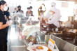 © Jade - New Normal Restaurant has Clear Partition to protect covid-19