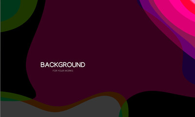 Poster - Abstract background vector illustration. Colorful geometric shapes composition.