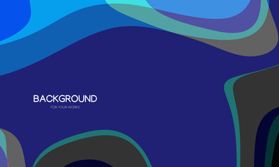 Poster - Abstract background vector illustration. Colorful geometric shapes composition.