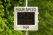 Speed Indicator Device (SID) that measures and displays the speed of approaching cars. UK. Other screen variations available in my portfolio.