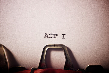 Poster - Act I text