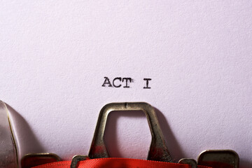 Poster - Act I text