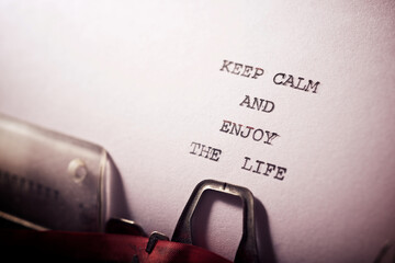 Poster - Keep calm and enjoy the life