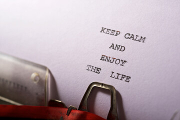 Poster - Keep calm and enjoy the life