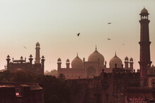 Sunset View Badshahi Mosque Lahore City