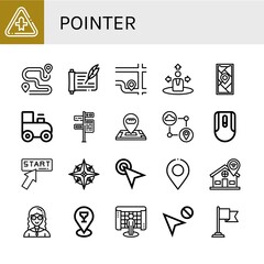 Sticker - Set of pointer icons