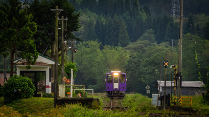 Poster - local station 秋田内陸縦貫鉄道 小渕駅