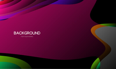 Poster - Abstract background vector illustration. Colorful geometric shapes composition.