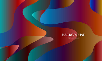 Poster - Abstract background vector illustration. Colorful geometric shapes composition.