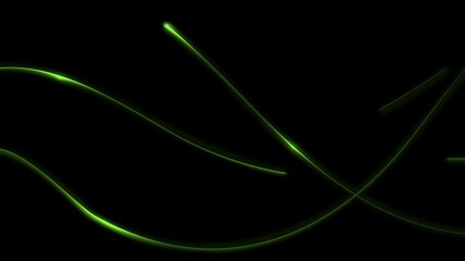 Wall Mural - Motion light effect with curve trail, Glowing shiny lines, Abstract light speed motion