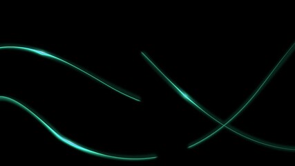 Wall Mural - Motion light effect with curve trail, Glowing shiny lines, Abstract light speed motion