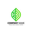 © Creative99d - Abstract Green Leaf Company Logos Design Vector Illustration Template