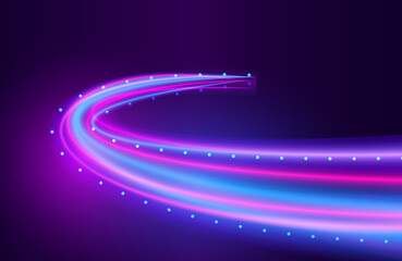 Modern concept of light speed lines background. Abstract futuristic 5g internet connection concept. light trails illustration