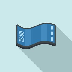 Poster - flexible display icon. flat illustration of flexible display vector icon for web design