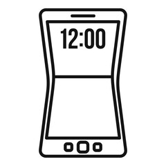 Poster - flexible screen element icon. outline flexible screen element vector icon for web design isolated on