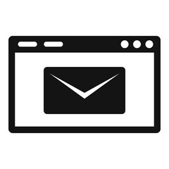 Poster - Service center web page mail icon. Simple illustration of service center web page mail vector icon for web design isolated on white background