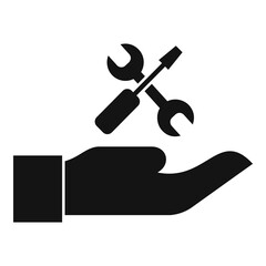 Poster - Service center care icon. Simple illustration of service center care vector icon for web design isolated on white background